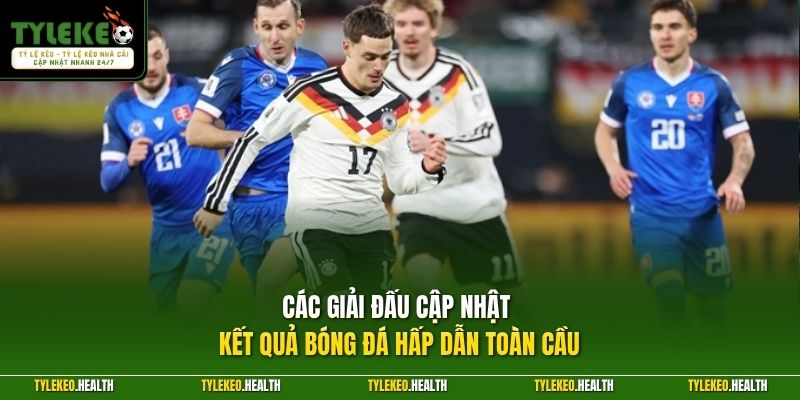 Các giải đấu cập nhật kết quả bóng đá hấp dẫn toàn cầu